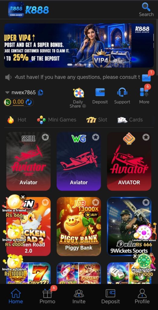 K888 Homepage