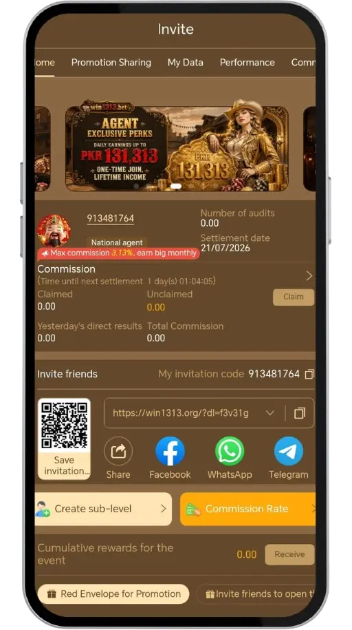 Win1313 Referral Program